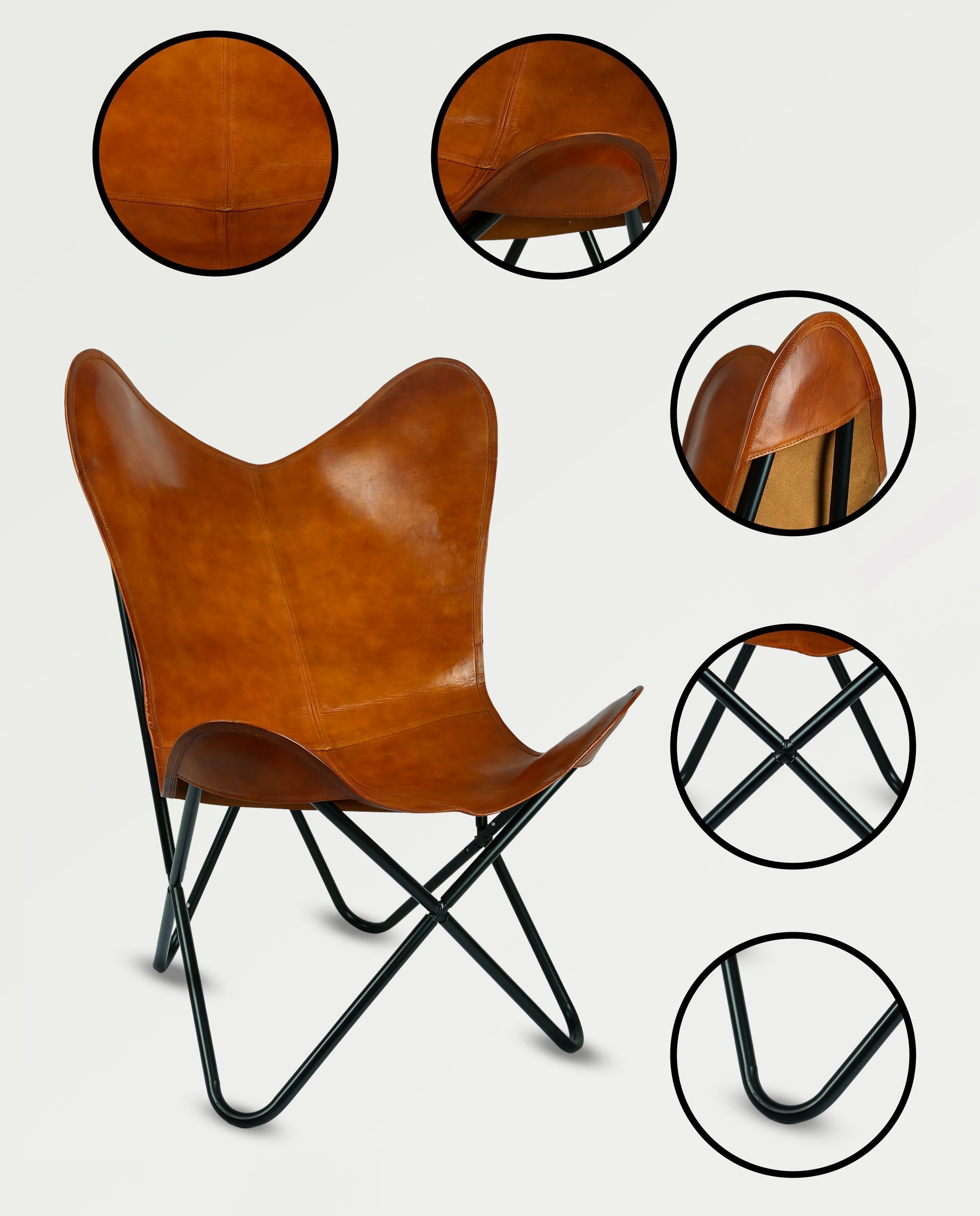 Leather Butterfly Chair