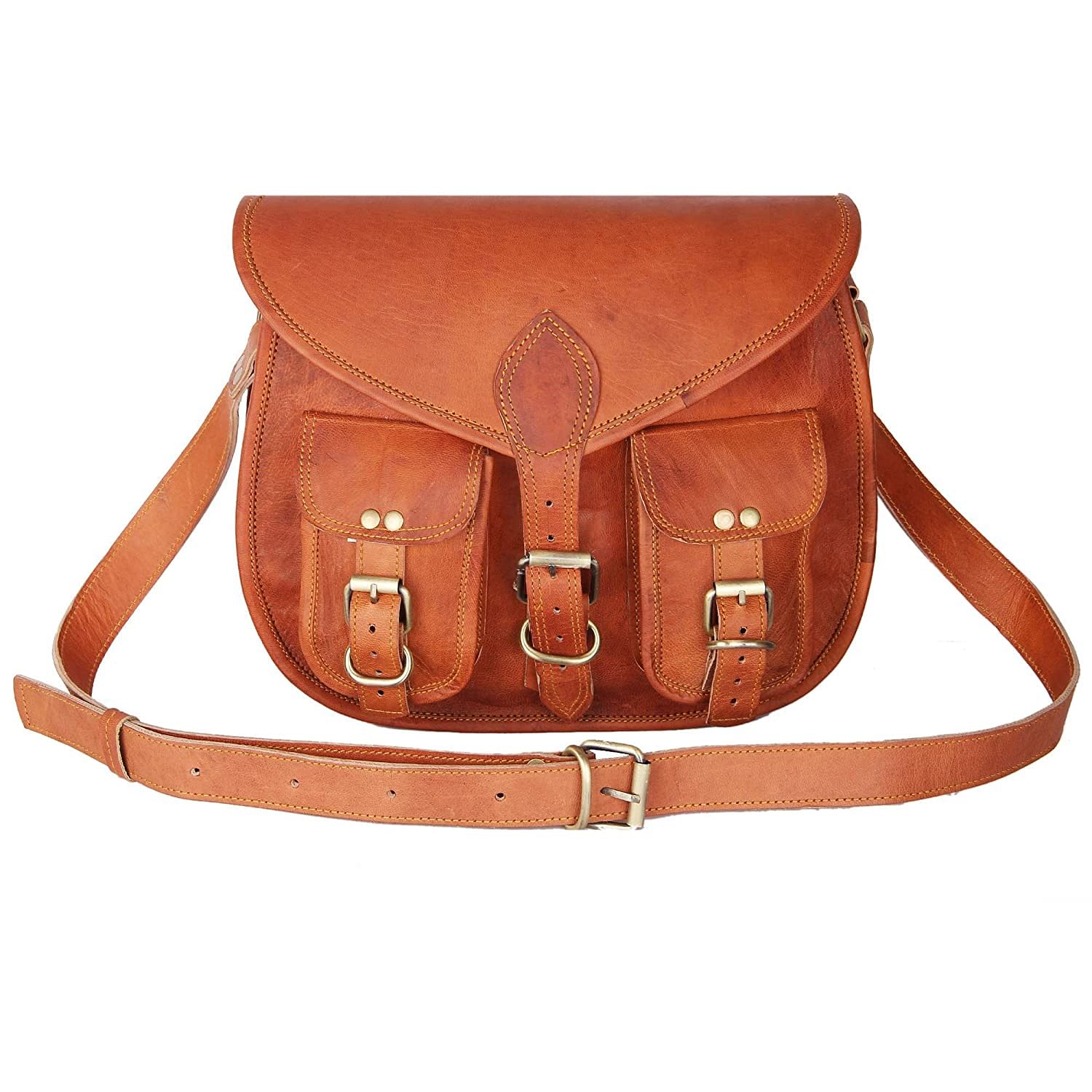 Real Leather Women's Crossbody Satchel