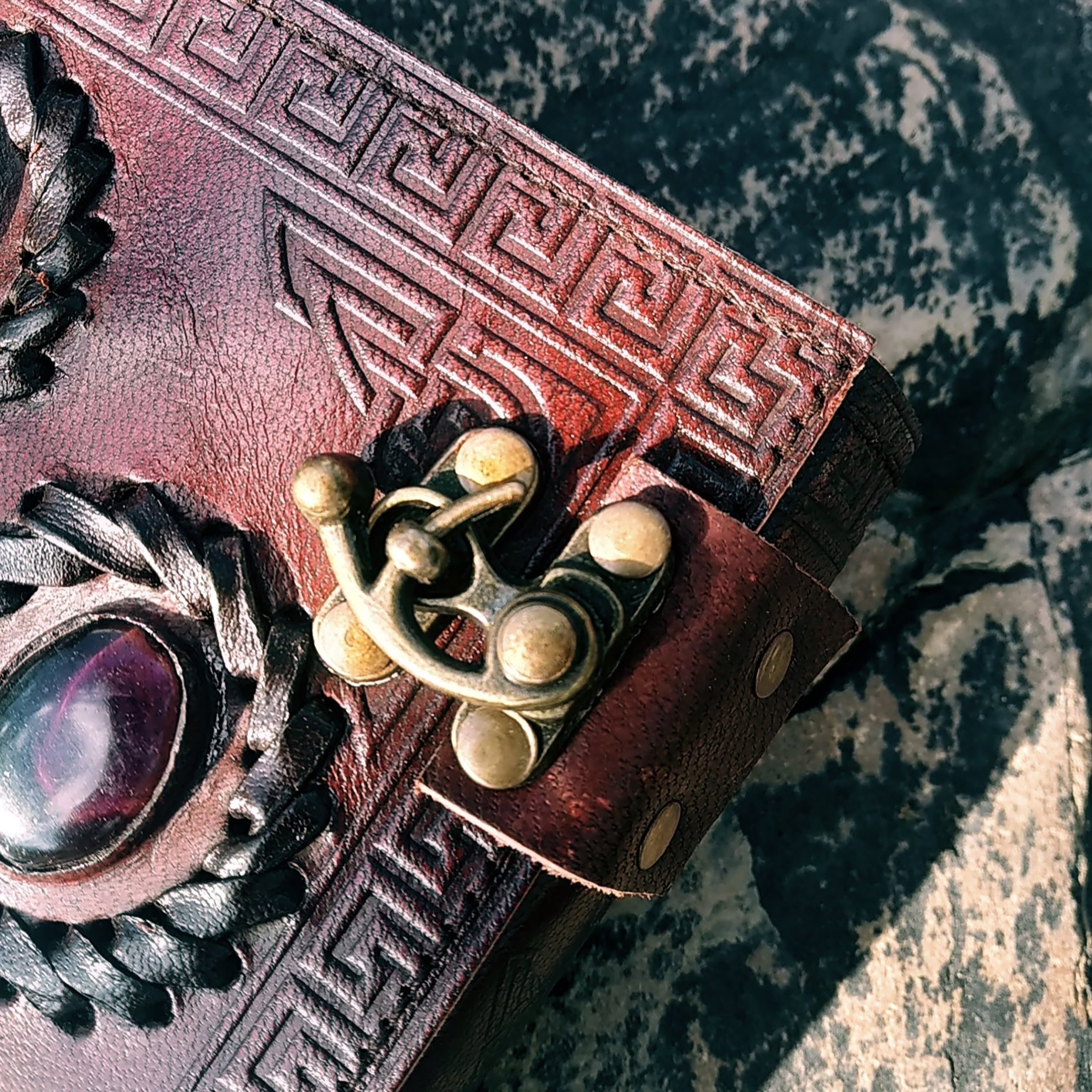 Avenger Leather Journal With Stones