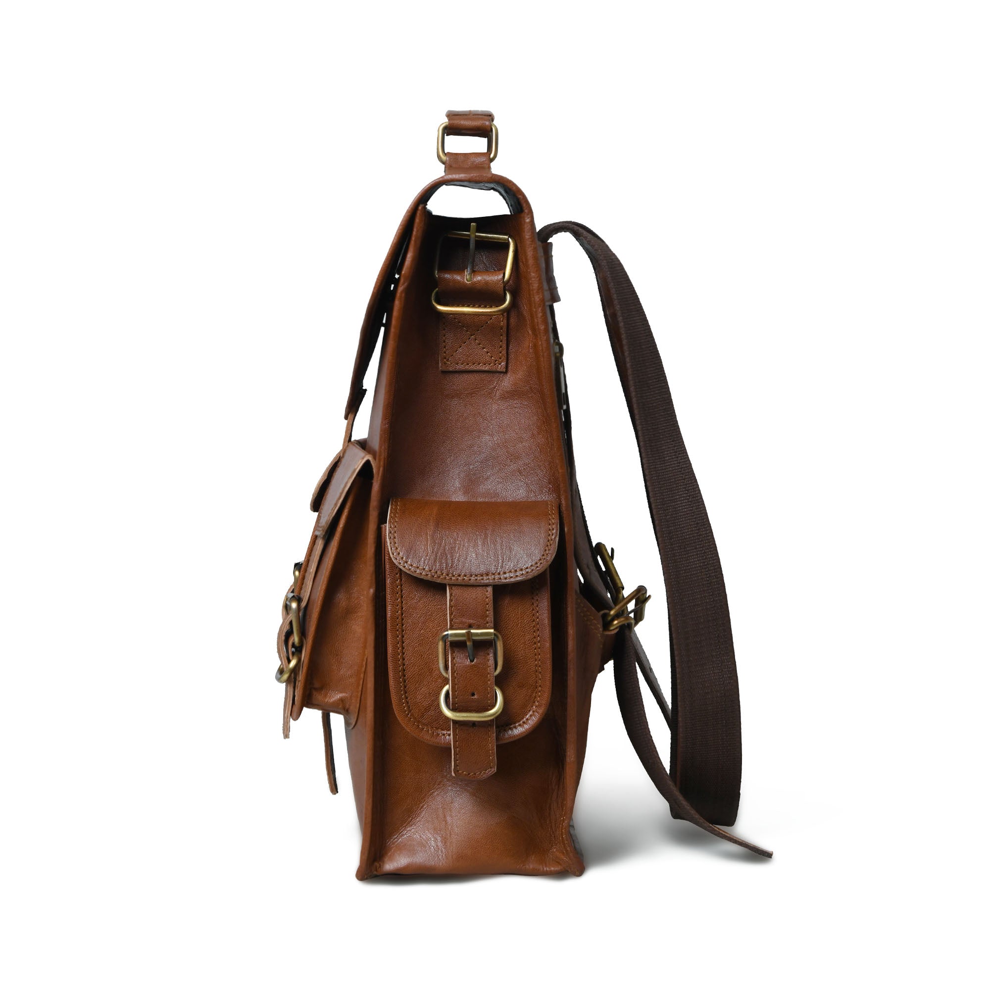 Convertible Leather Backpack