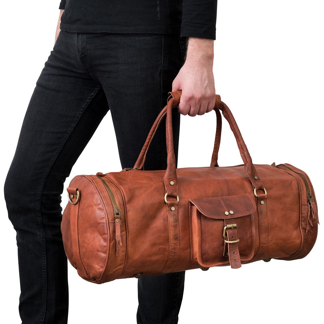 Dapper Leather Duffle Bag