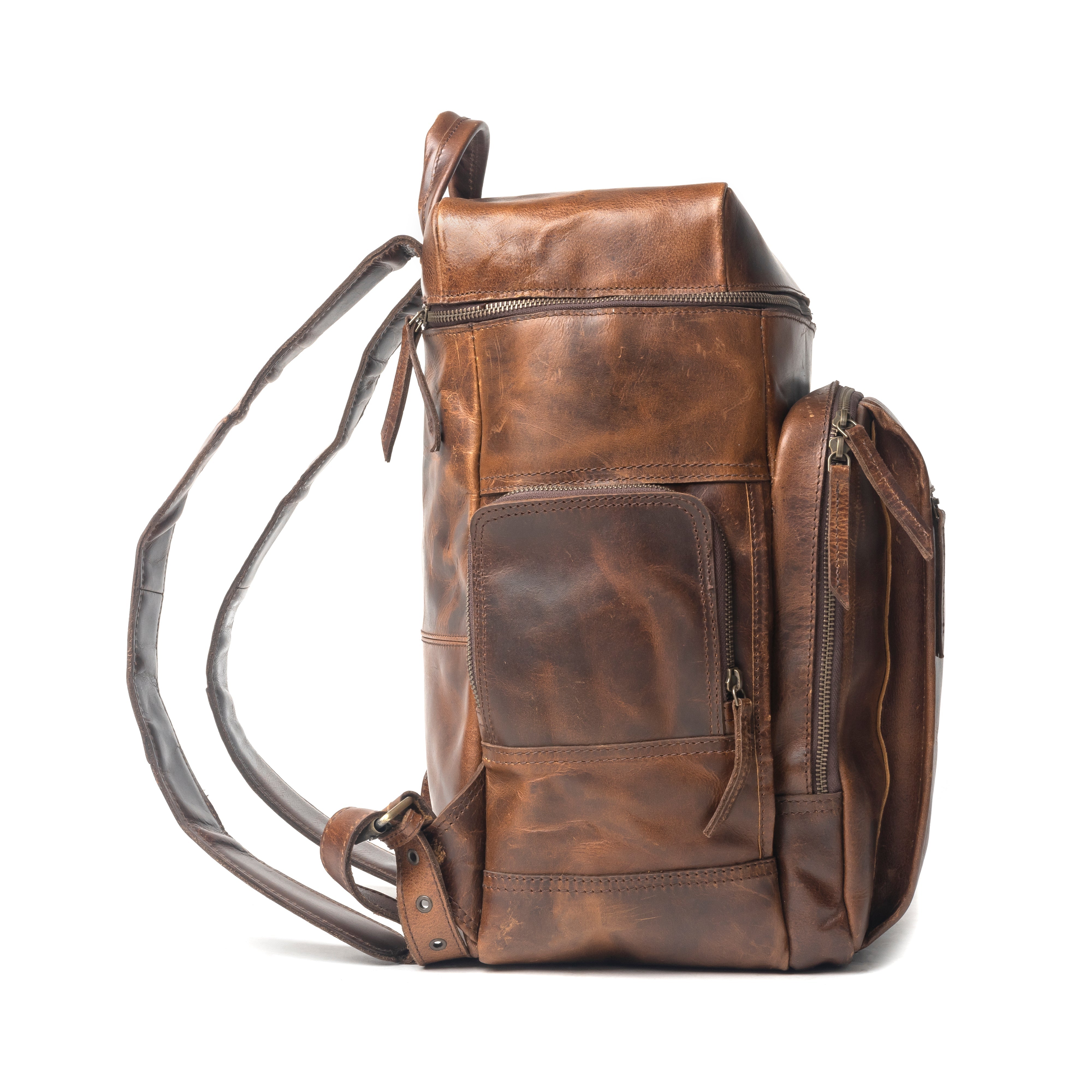 Bison Leather Backpack