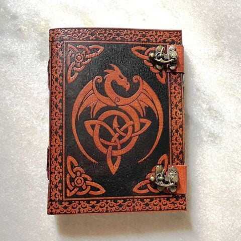 Genuine Leather Dragon Journal Notebook