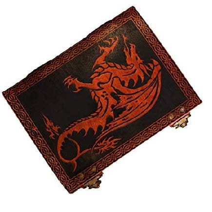 Leather Dragon Double Lock Journal