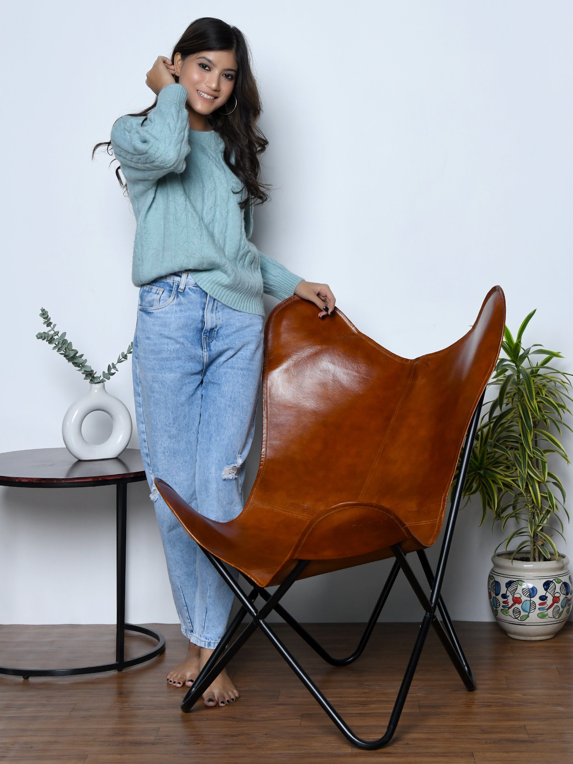 Leather Butterfly Chair