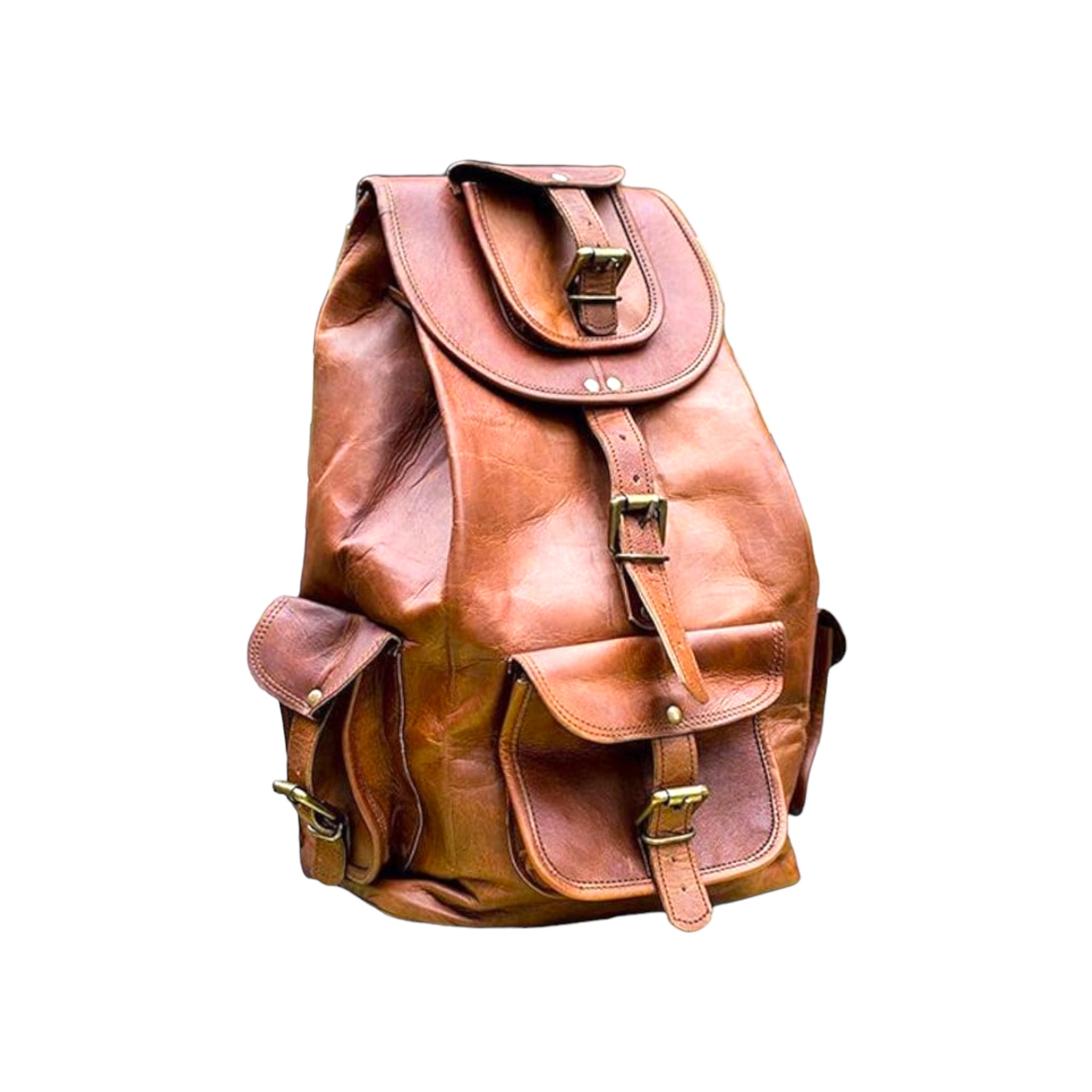 The Explorer Leather Travel Backpack