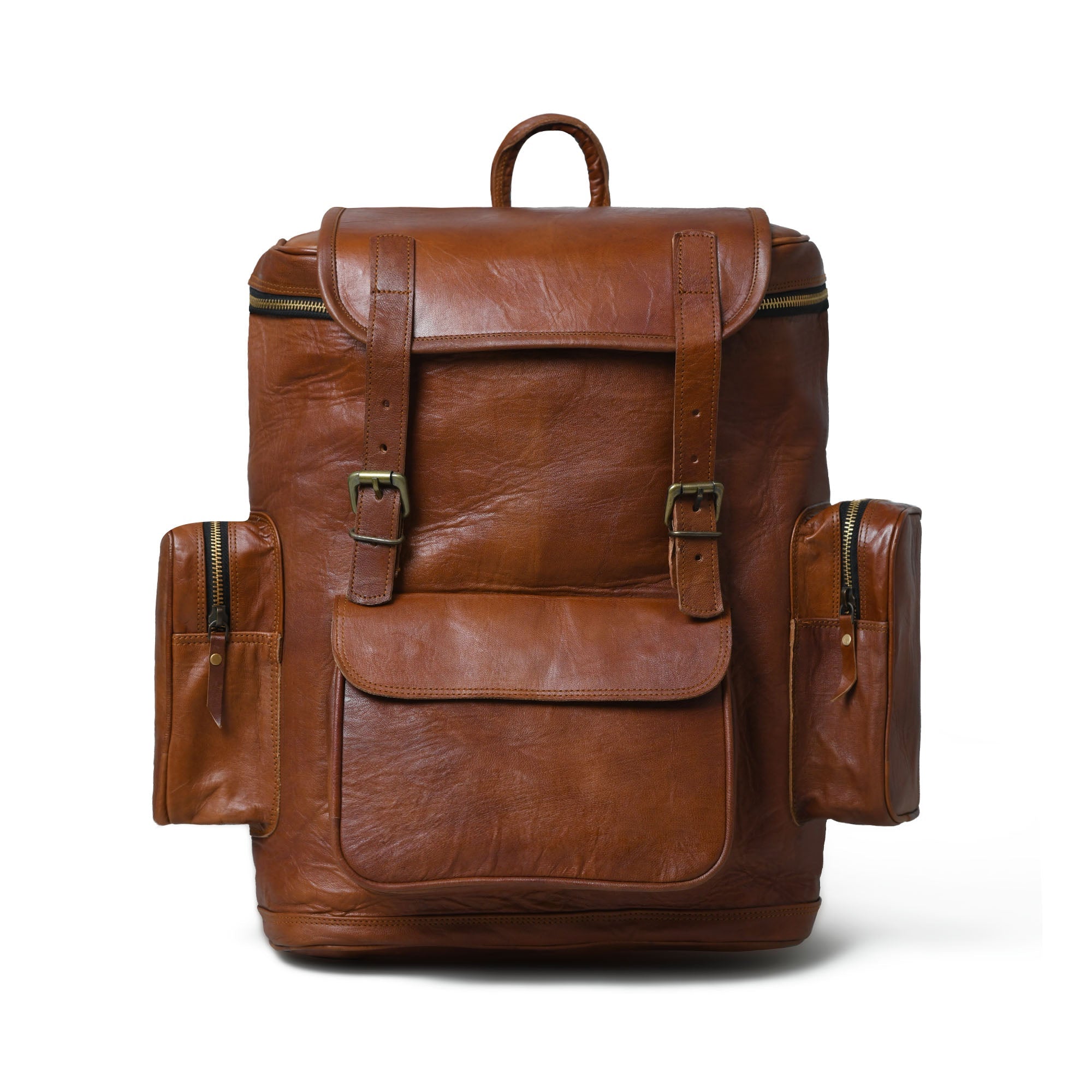 Retro Vintage Leather Backpack