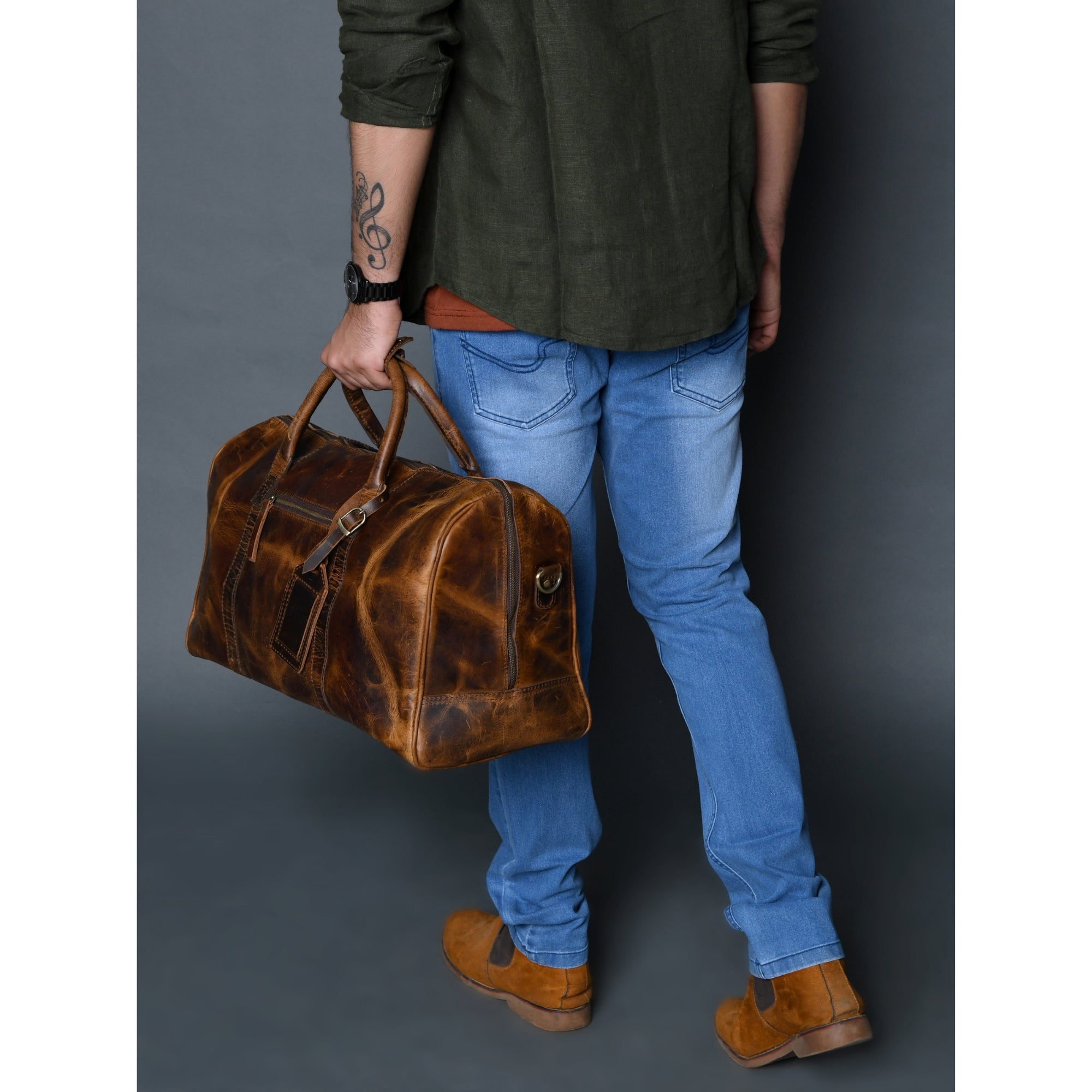 Roosevelt Buffalo Leather Duffle Bag