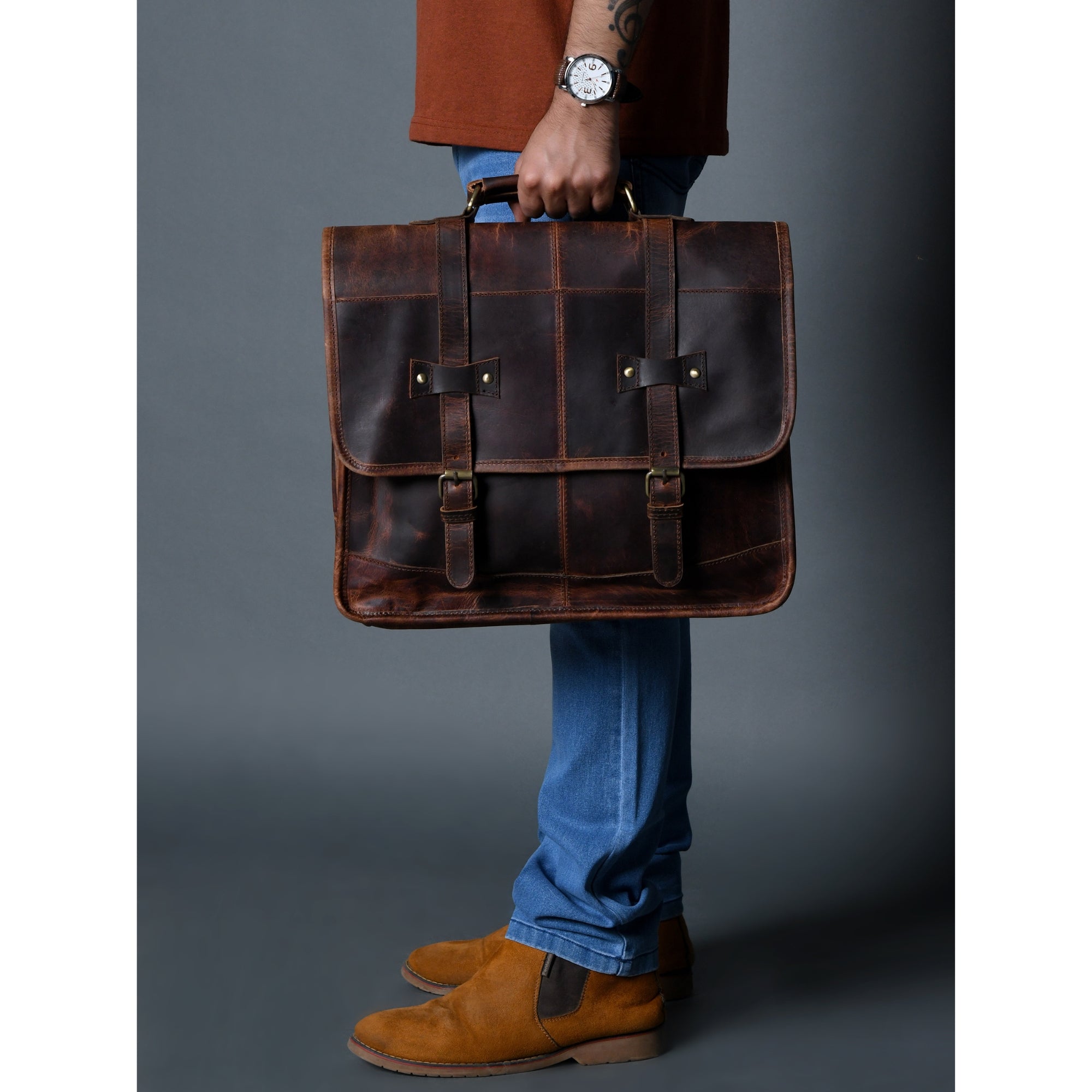 Roosevelt Leather Office Bag