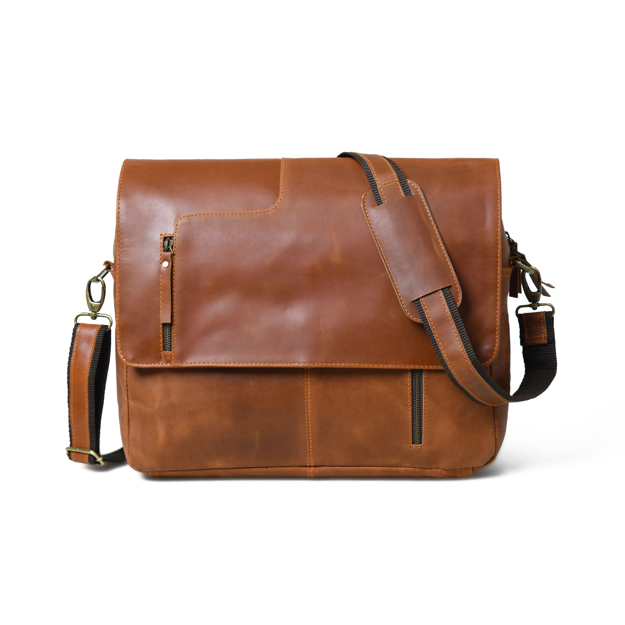 Roosevelt Leather Messenger Bag