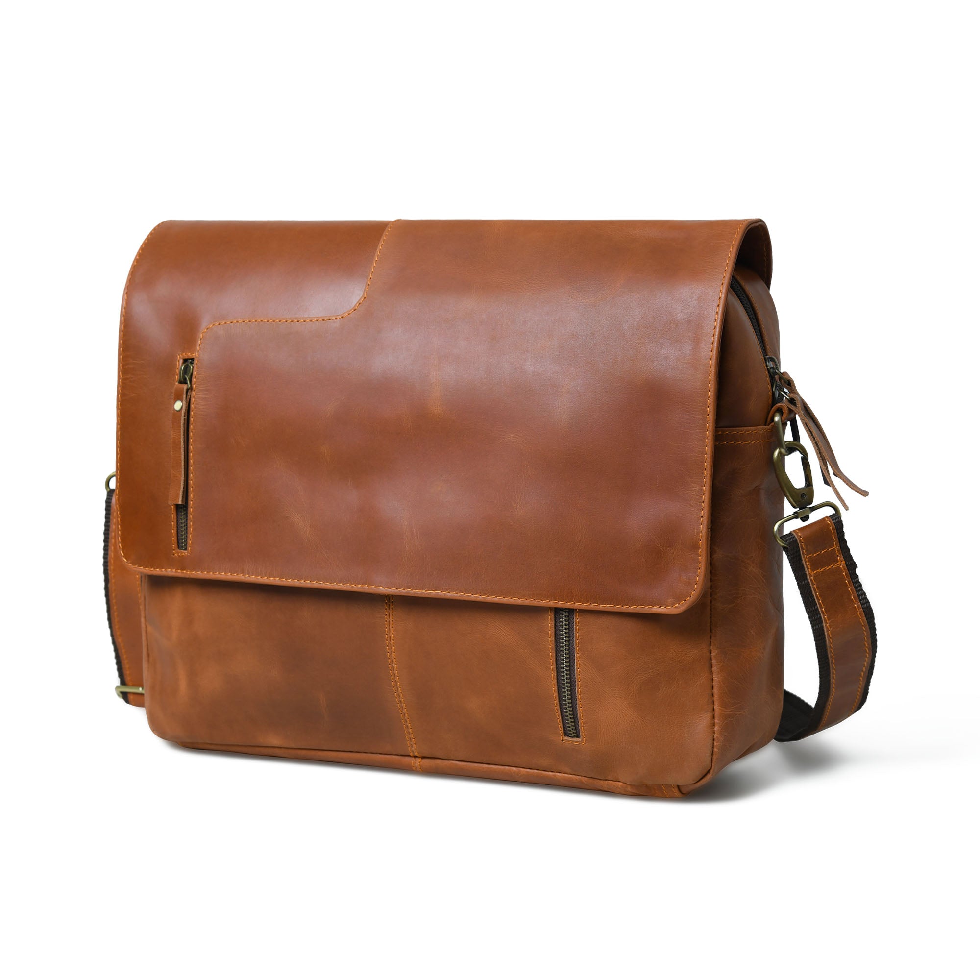 Roosevelt Leather Messenger Bag