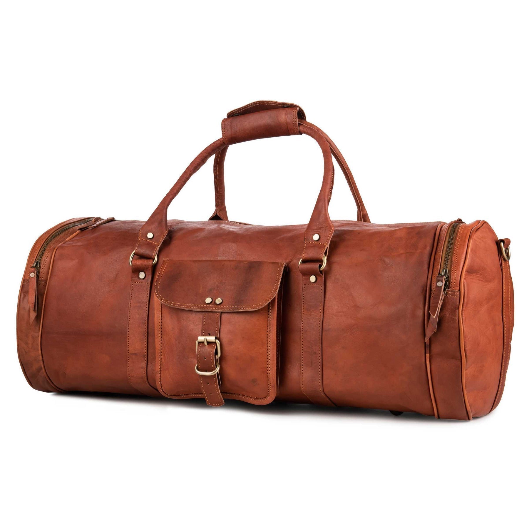 Dapper Leather Duffle Bag