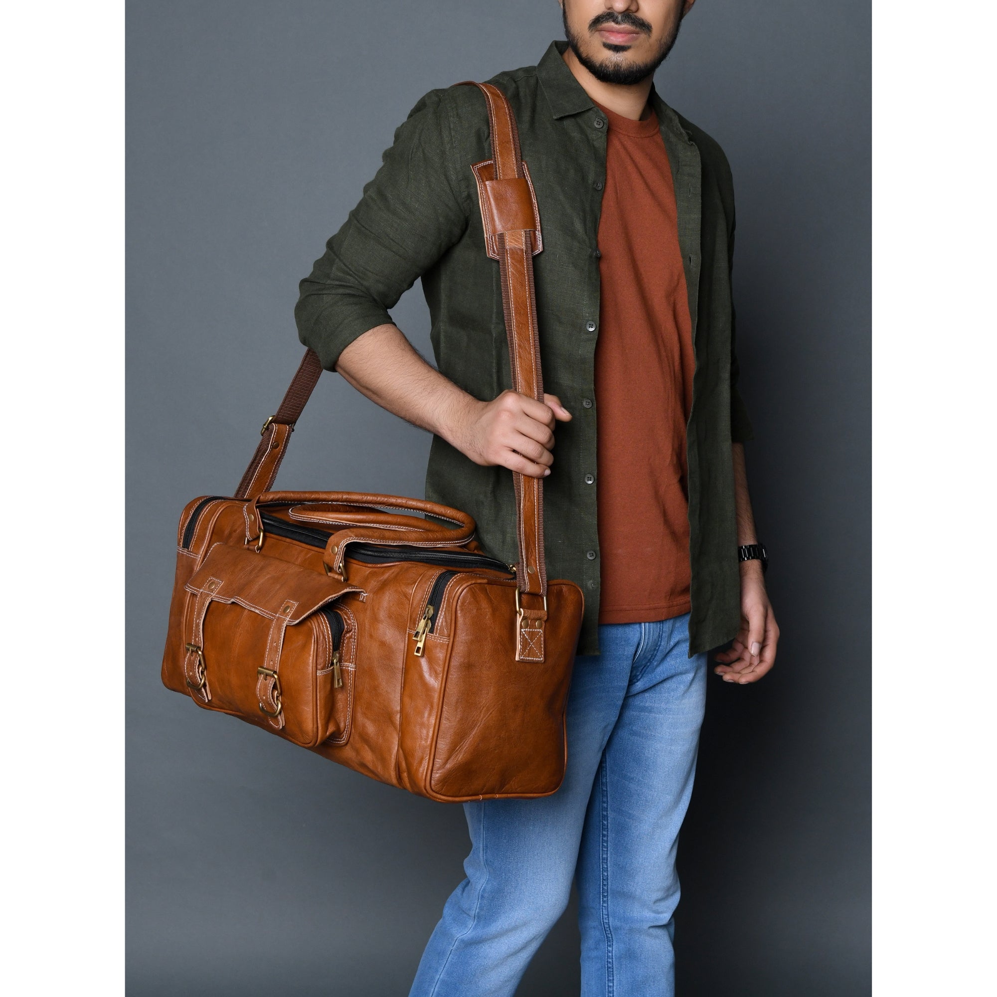 Walker Leather Duffle Bag