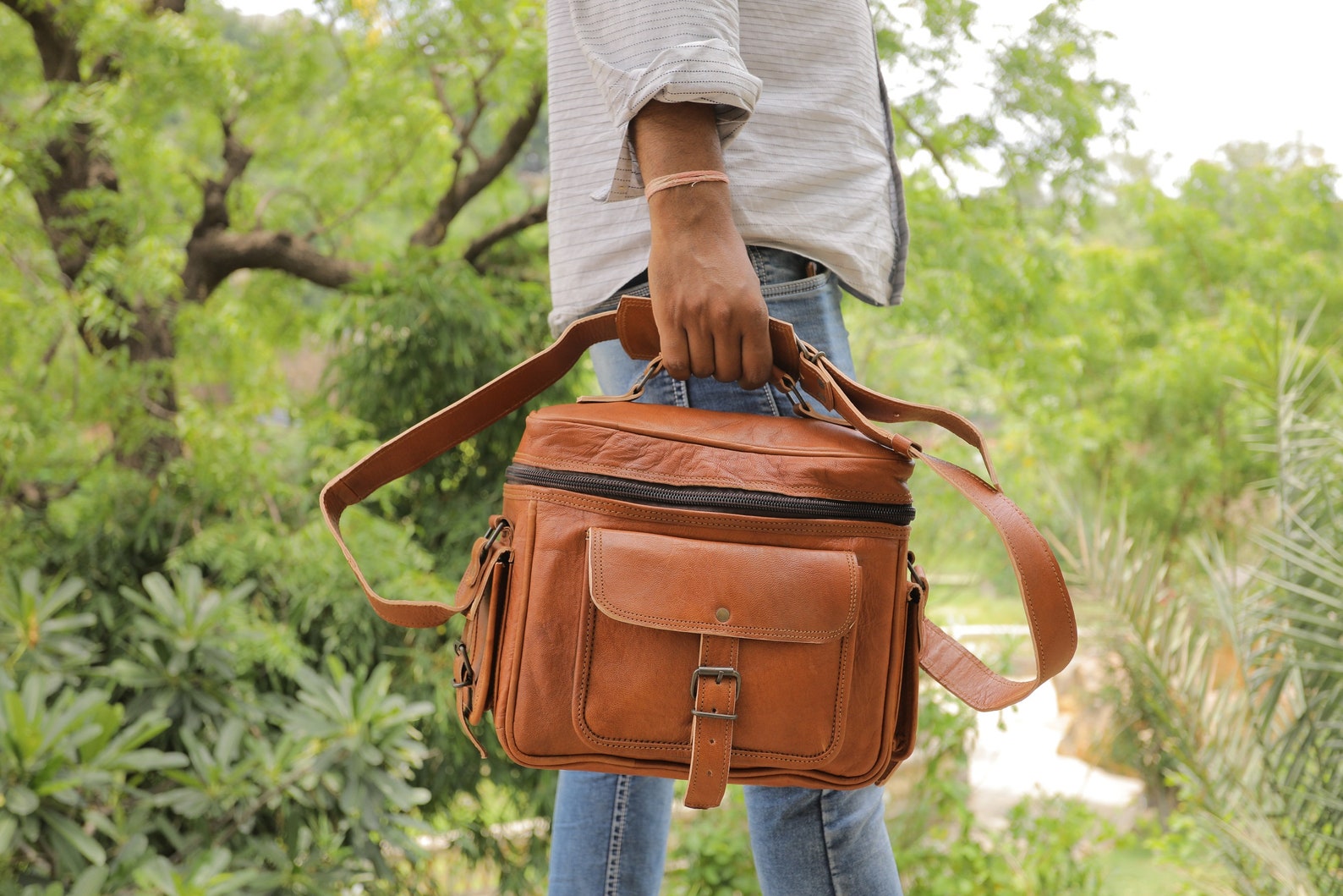 Leather Camera Bag