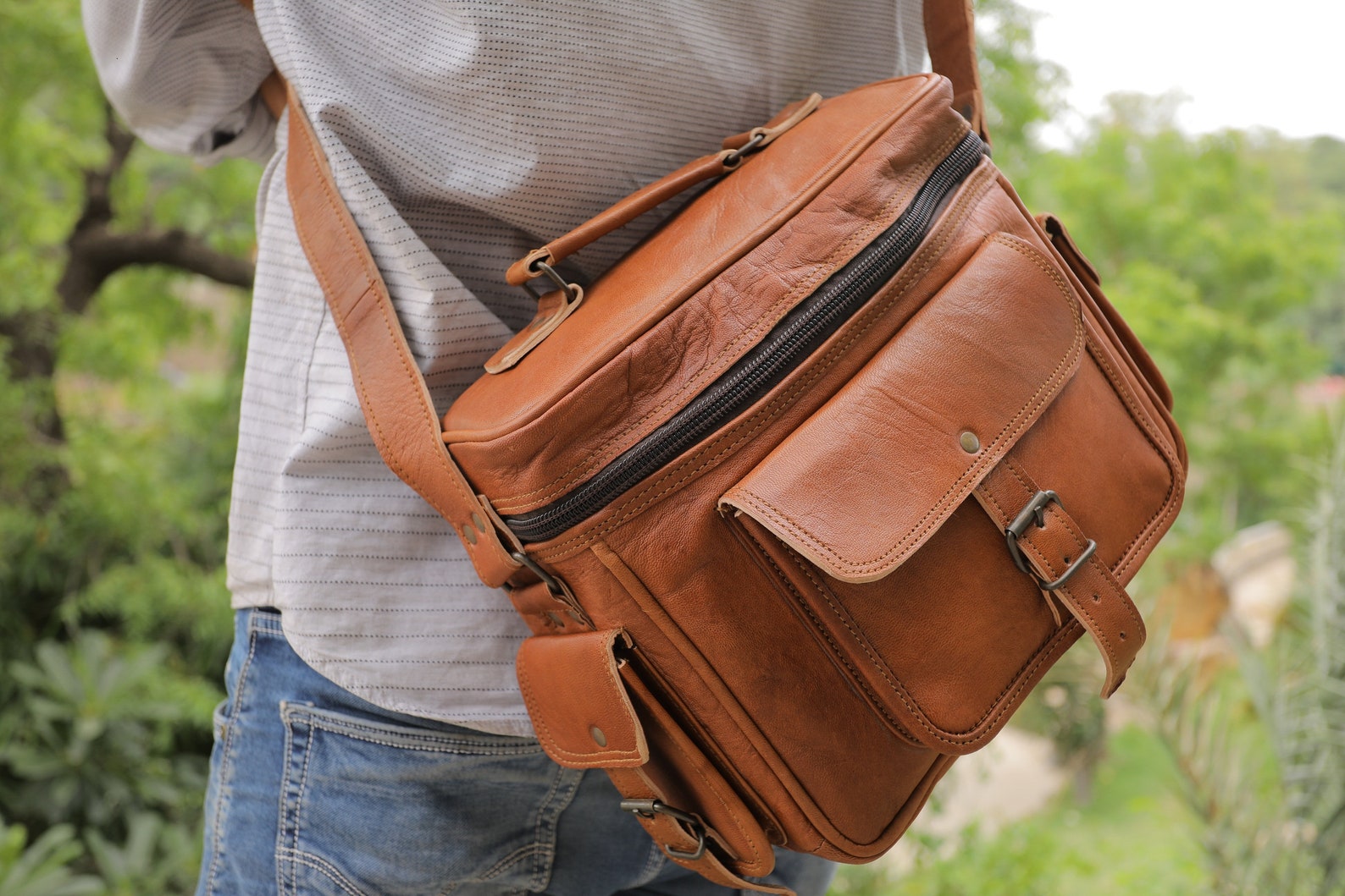 Leather Camera Bag