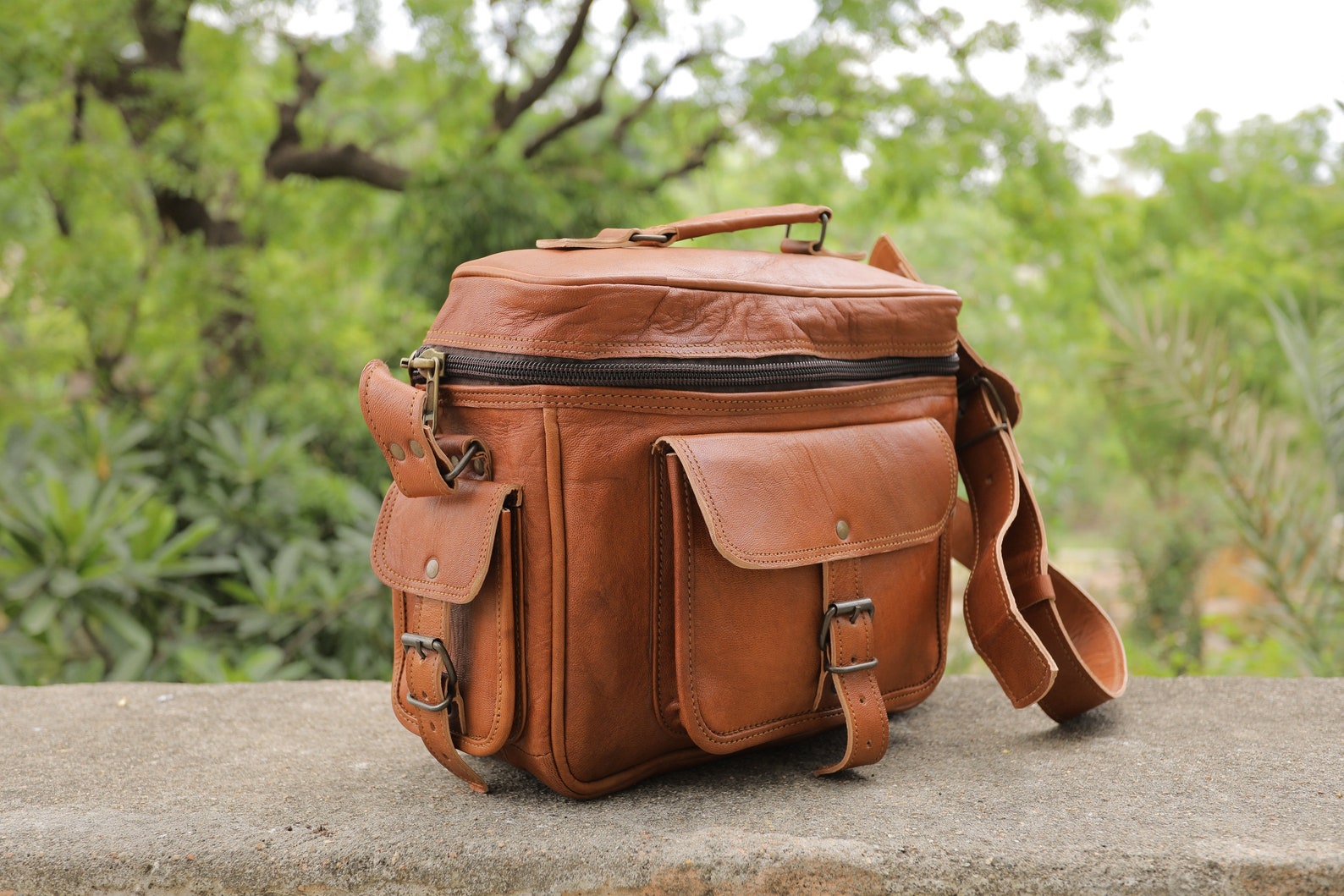 Leather Camera Bag