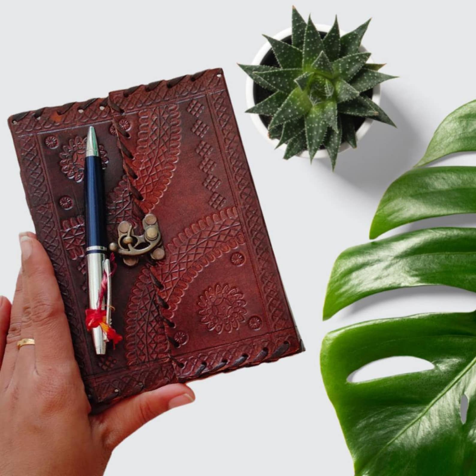 Handmade Book Of Shadows Leather Journal